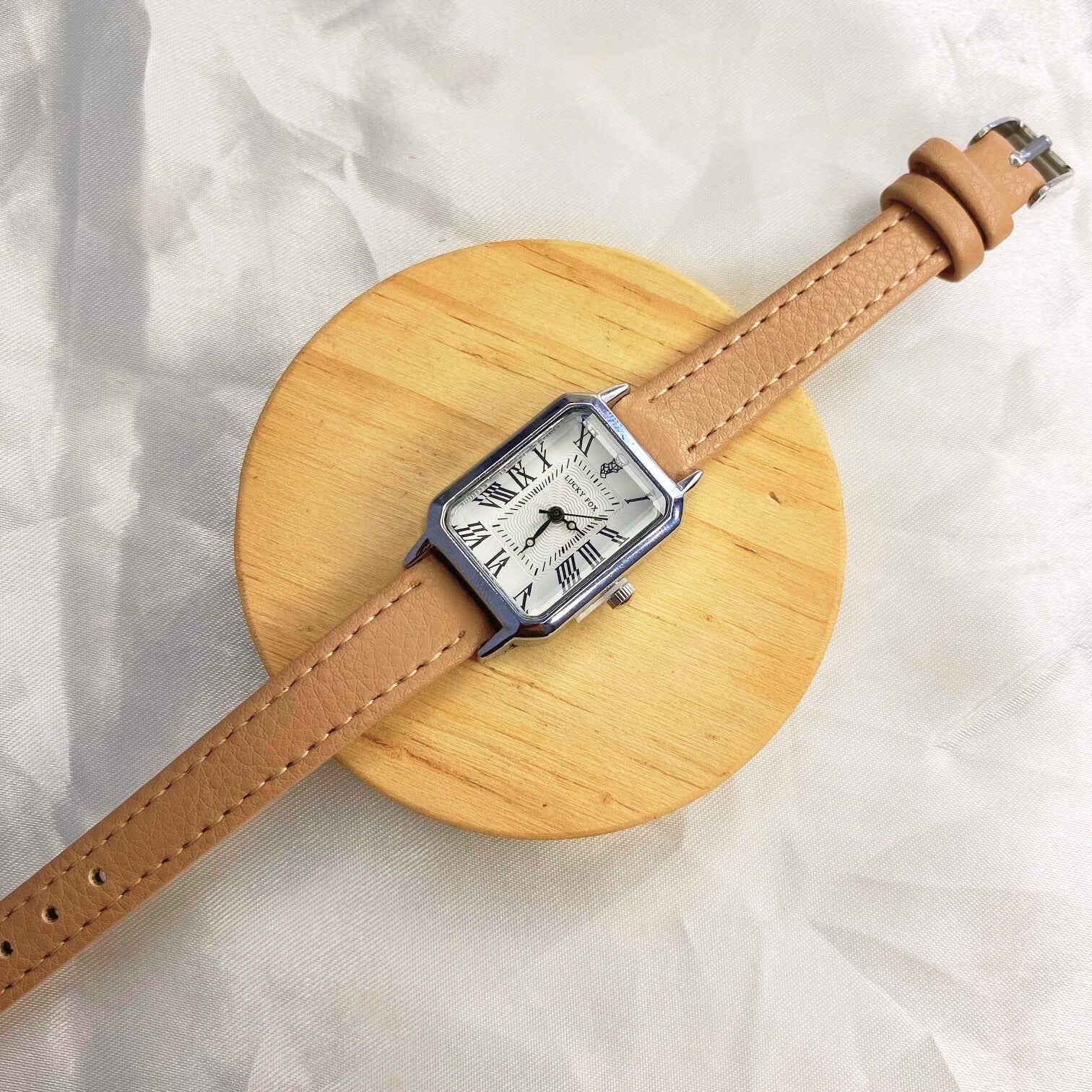 Relógio Fox Caramelo Prata